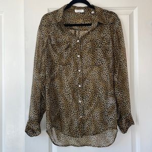 100% Silk Equipment Blouse